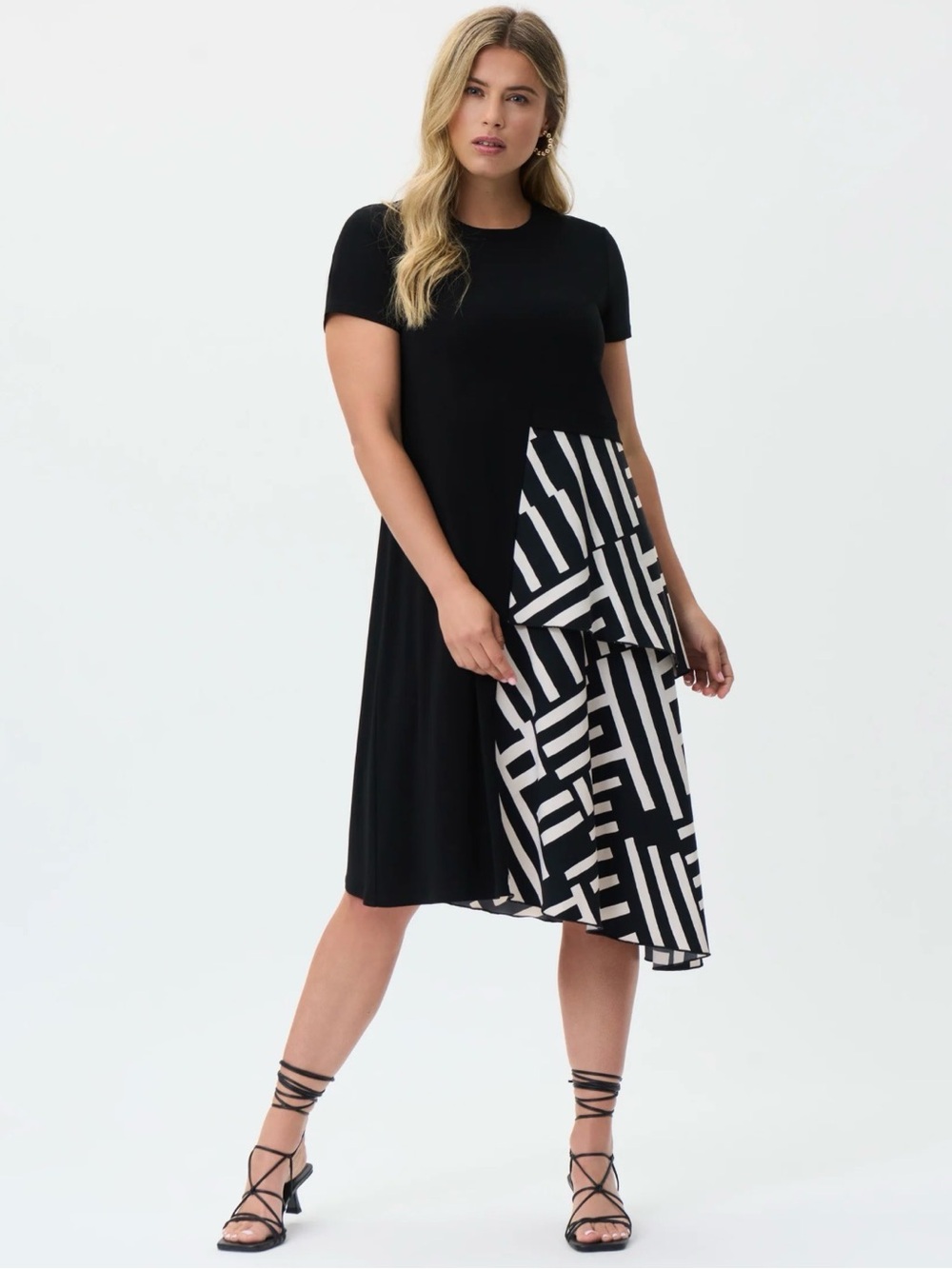 NWT Joseph Ribkoff - Soren Silky Knit Woven Midi Dress size US 18